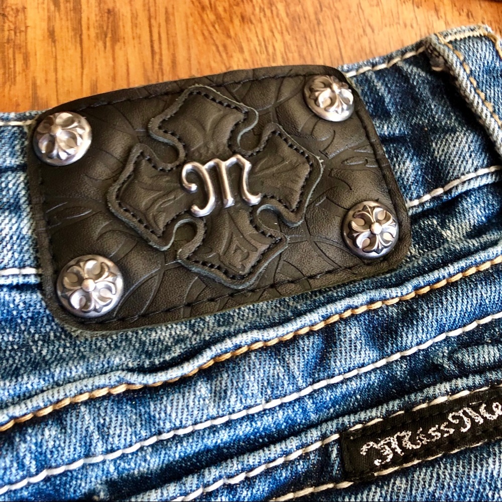 *Sold* Cowhide Miss Me Shorts 26 - Picture 4 of 8